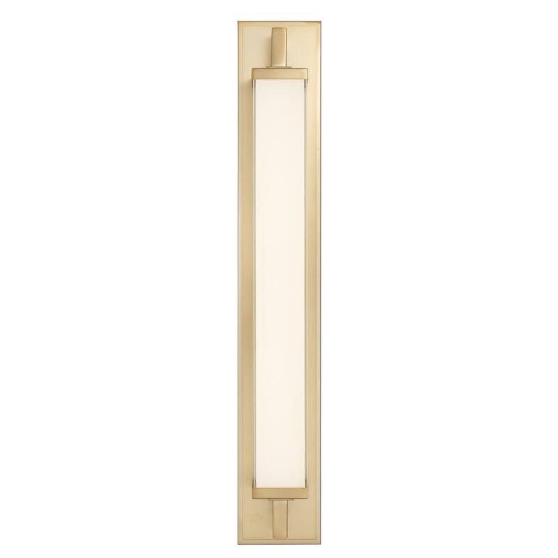 Zenith 28" Antique Brass LED Bathroom Vanity Light