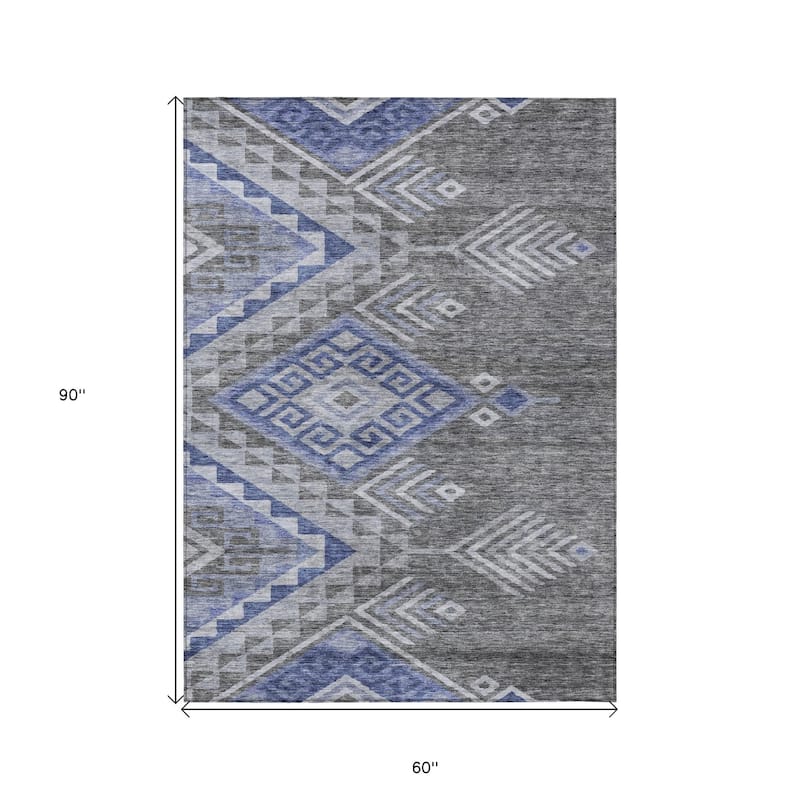 HomeRoots Southwestern Transitional Rectangle Outdoor Rug