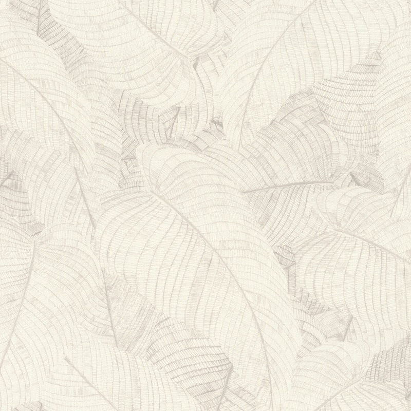 Rasch Galner Ivory Leaves Wallpaper