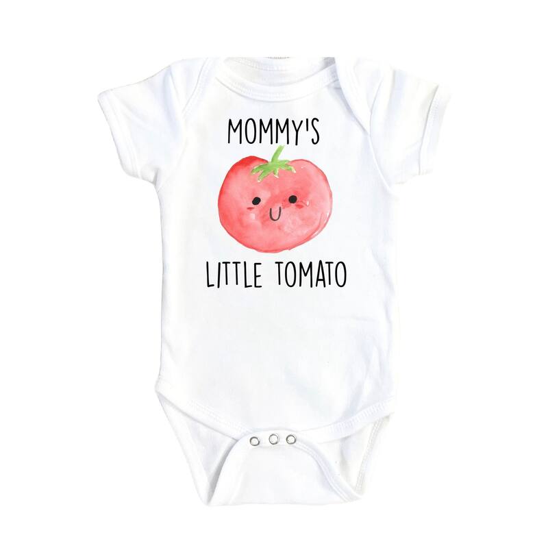 Tomato Mommy - Baby Boy Girl Clothes Infant Bodysuit Funny Cute Newborn - White - Newborn