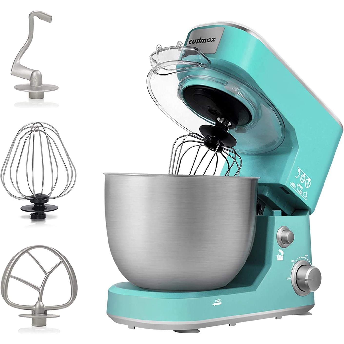 Deco Chef 5.5 QT Kitchen Stand Mixer, 550W 8-Speed Motor, includes