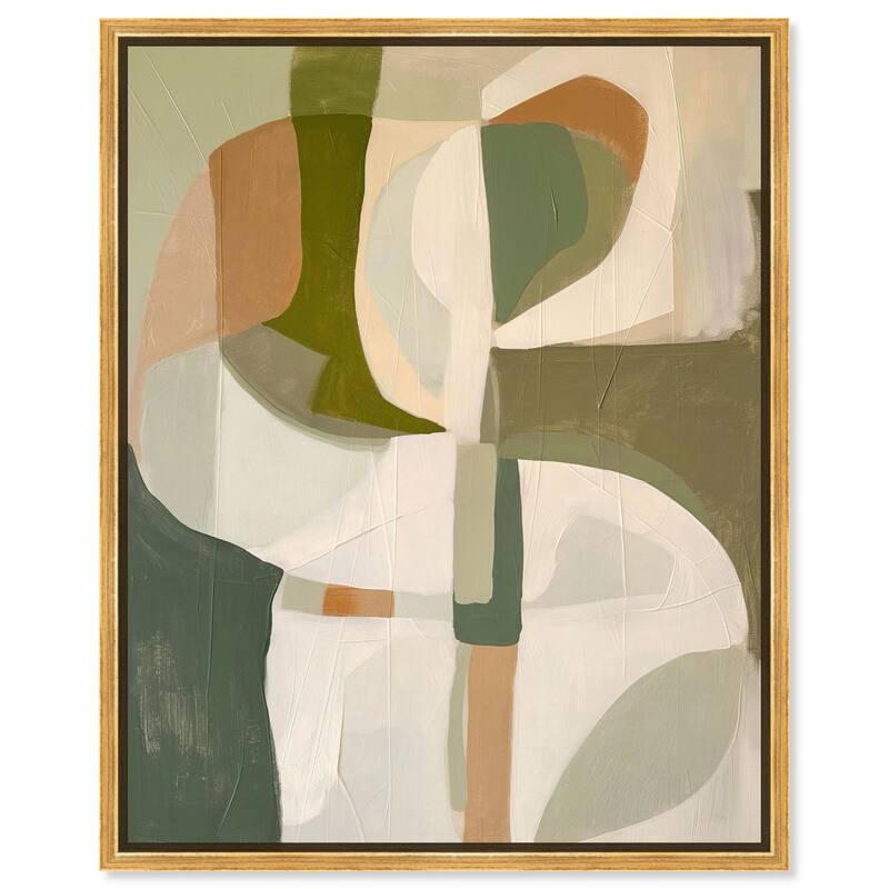 Hazy Shape Tapestry Canvas by Art Remedy - 16" x 20" - Gold