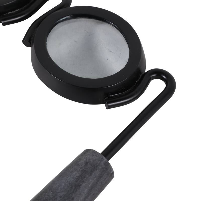 Eyeglass Magnifying Glass with Marble Handle Sculpture - 9"