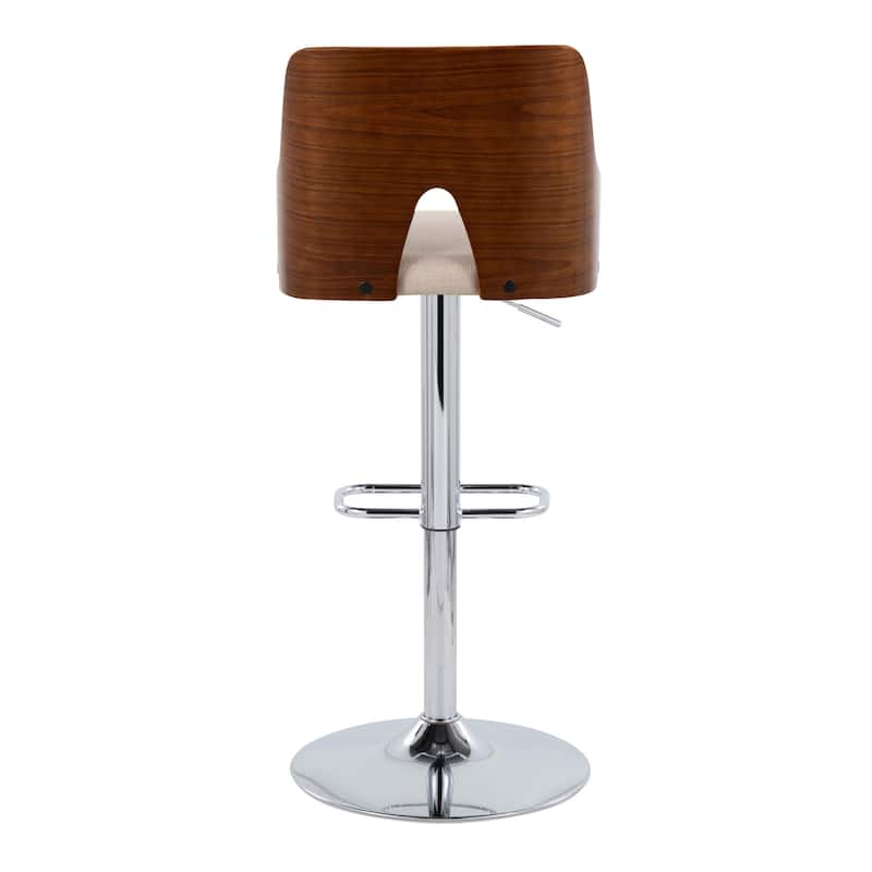 Carson Carrington Adrianna Adjustable Bar Stool with Rounded Rectangle Footrest (Set of 2)