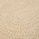 preview thumbnail 9 of 10, 100% ALL - NATURAL Wool Woven Tweed Indoor Area Rug 1' 8" x 2' 6" - Beige