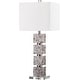 preview thumbnail 4 of 7, SAFAVIEH Lighting 31-inch Rafferty Cream Table Lamp (Set of 2) - 13"x13"x29"