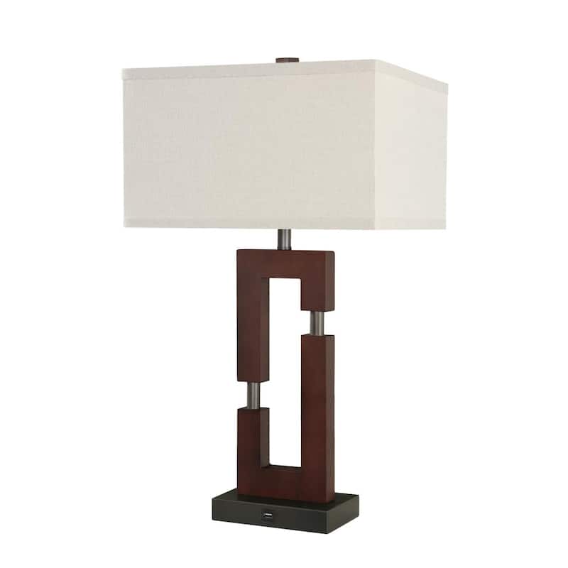 Bedside Lighting Wood Table Lamps (Set of 2)