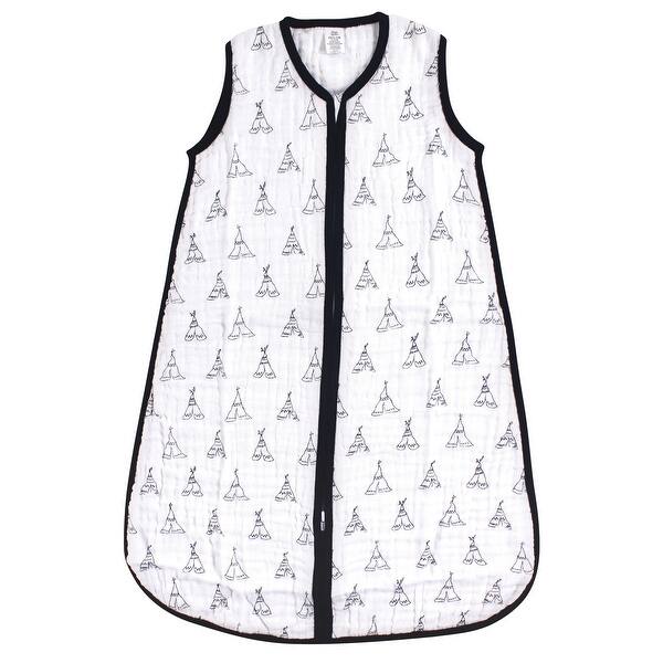 slide 1 of 1, Yoga Sprout Baby Sleeveless Muslin Cotton Sleeping Bag, Sack, Blanket, Camping 0-6 Months - Teepee