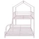 preview thumbnail 16 of 38, Metal House Bunk Bed with Roof, Twin over Full