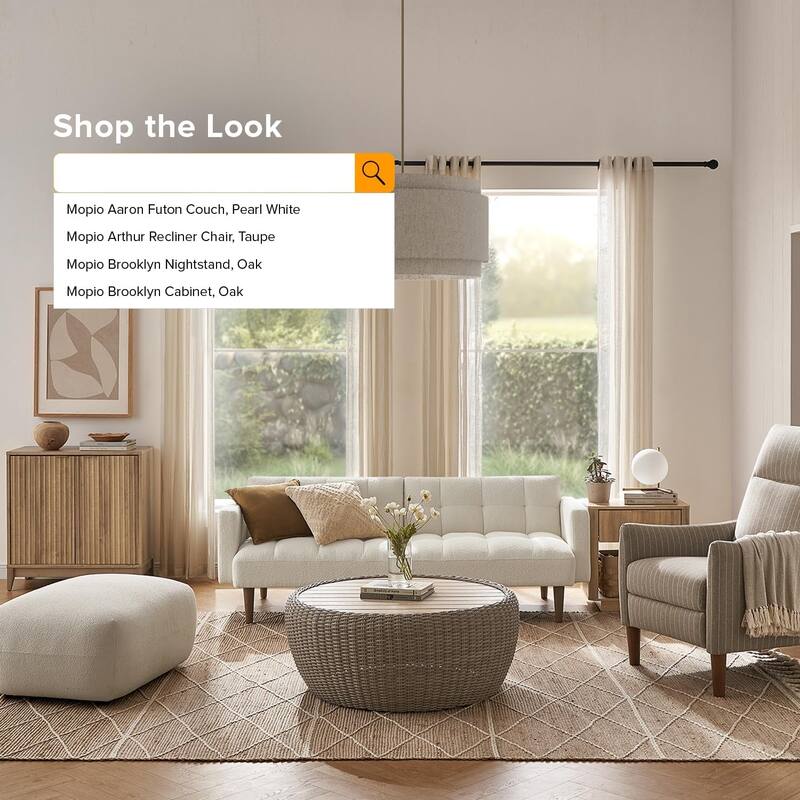 Mopio Aaron Futon Convertible Sofa Sleeper Futon