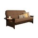 preview thumbnail 33 of 65, Copper Grove Dixie Espresso Full-size Futon Set with Bonded Leather Innerspring Mattress