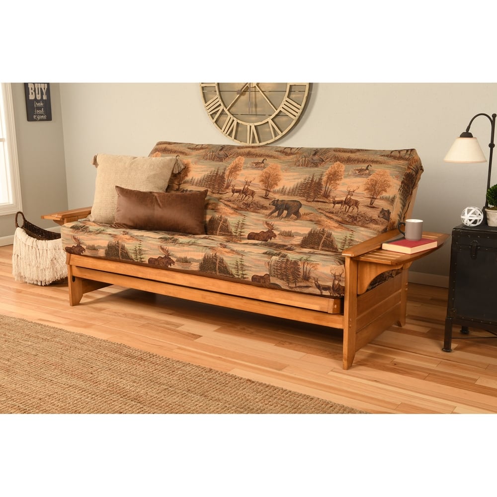 Somette Phoenix Butternut Futon Set with Mattress