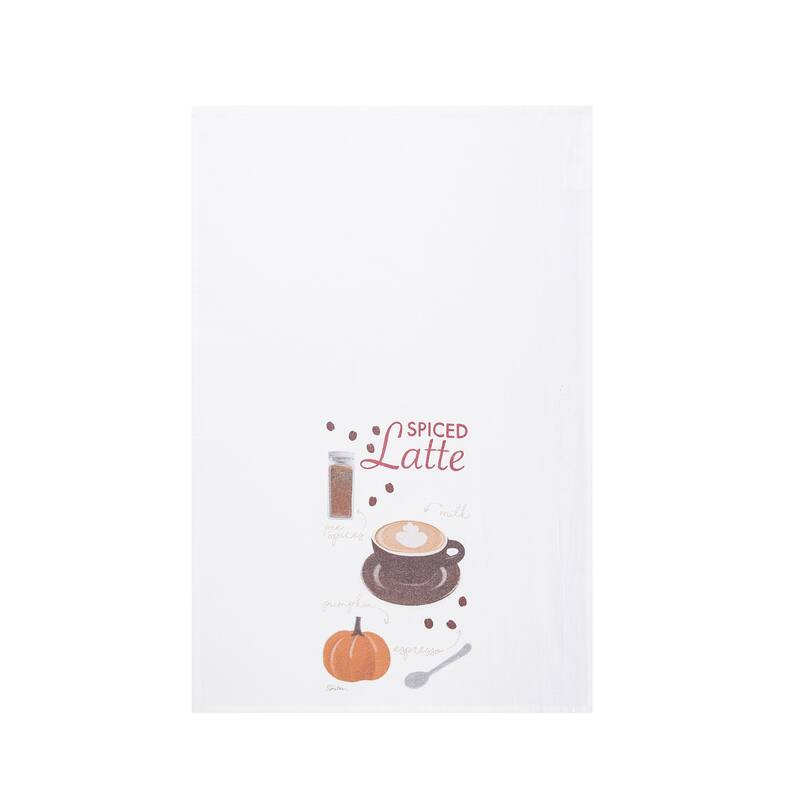 Pumpkin Pie Donut & Latte Towel S/3