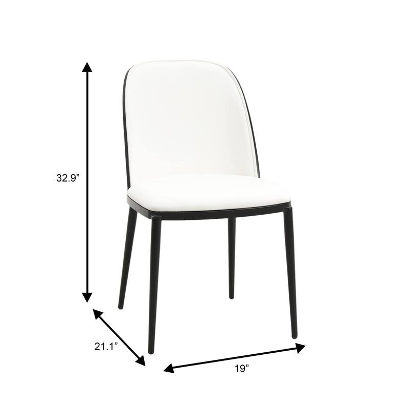 Voren 7-Piece Dining Set 55-Inch Rectangular Sintered Stone Dining Table and 6 Dining Side Chairs