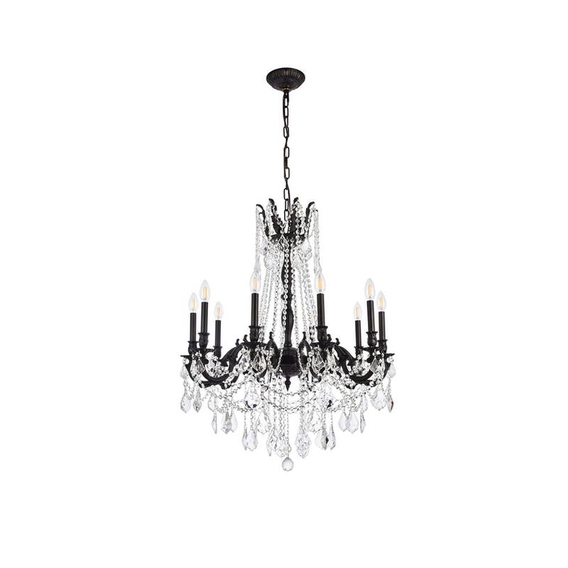 Fleur Illumination 10 light Dark Bronze Chandelier