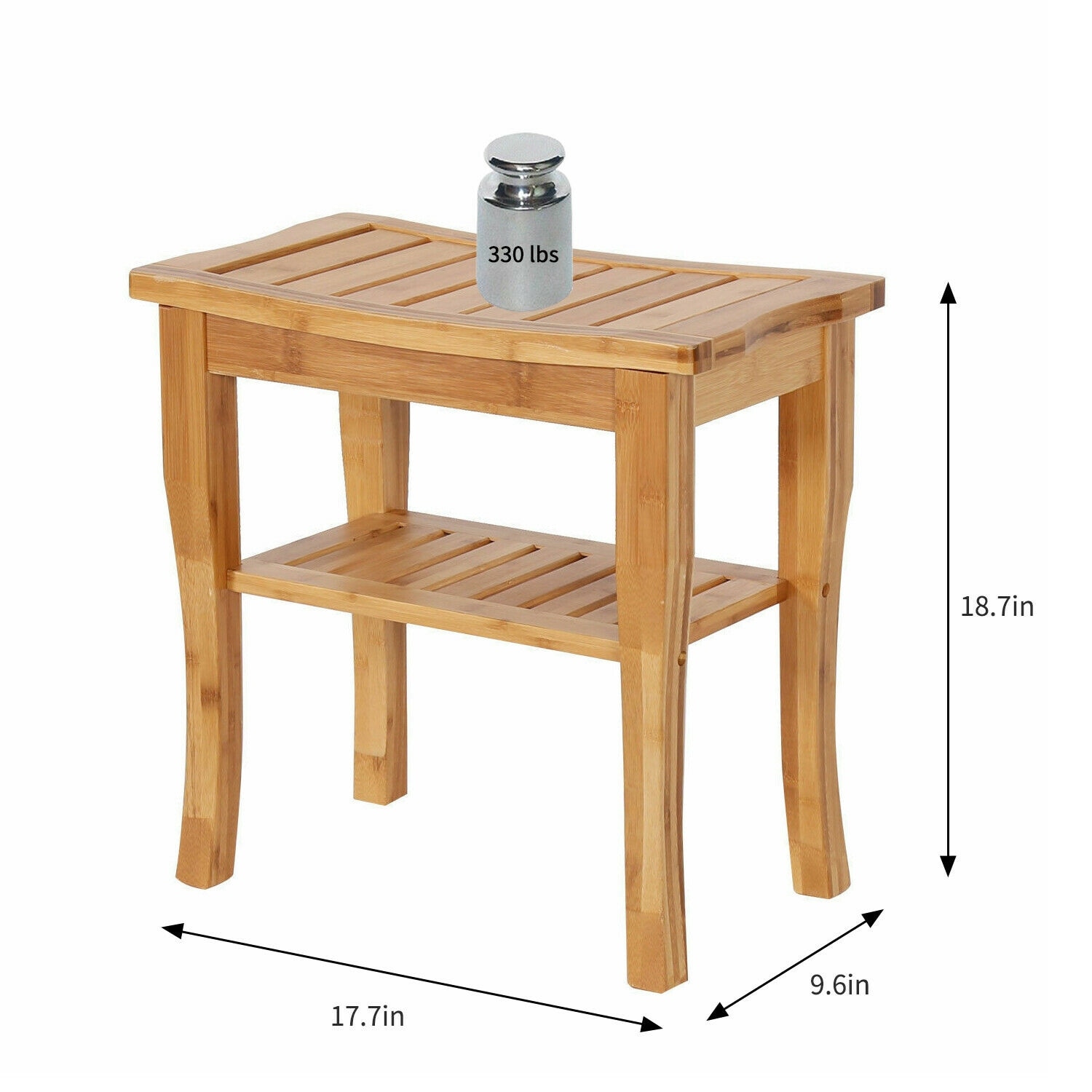 Shower deals chair bamboo