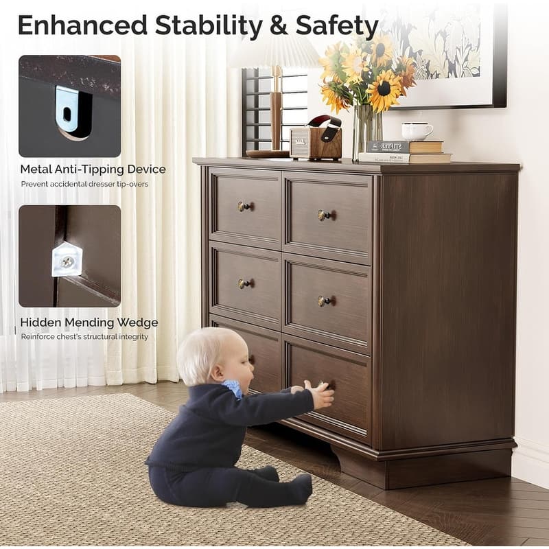 MDF Spray Paint Five-Drawer Cabinet (1Pc)