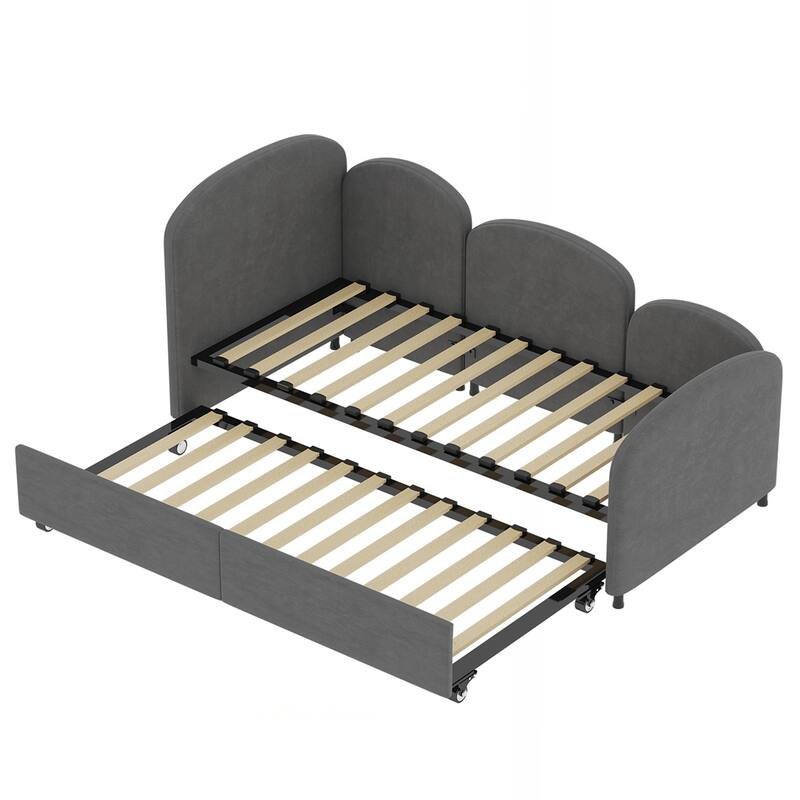 Twin Velvet Daybed With Trundle