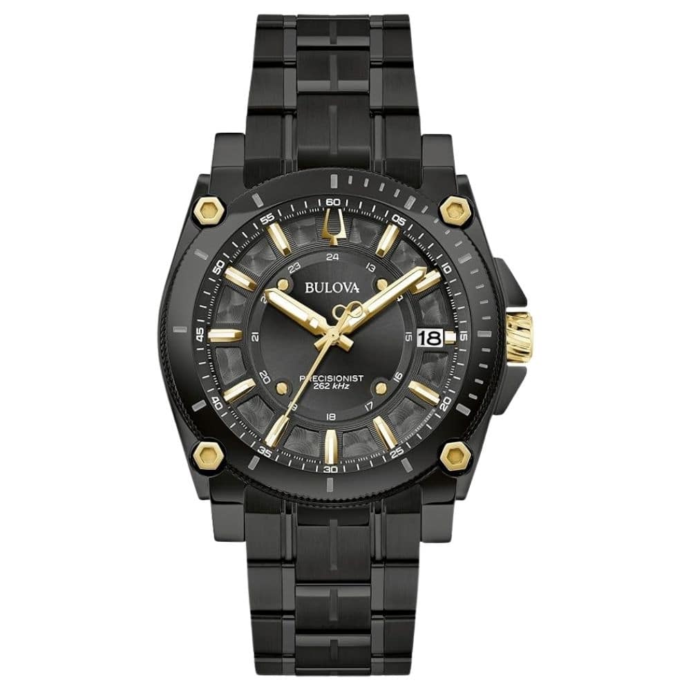 Bulova Men's Icon Black Dial Watch - 98B408 - One Size