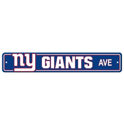 FREMONT DIE Inc New York Giants Plastic Street Sign Plastic Street Sign