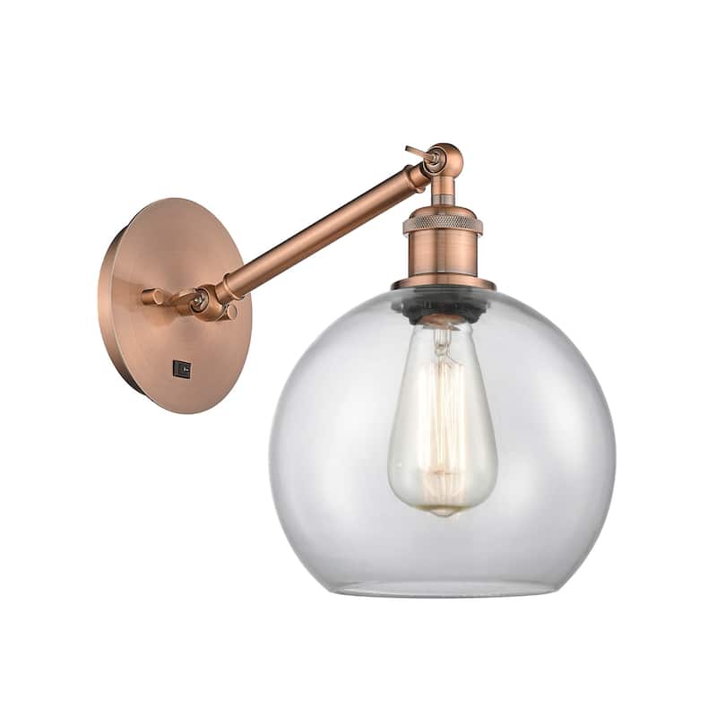 Innovations Lighting 317-1W-14-8 Athens Sconce Athens 14" Tall Wall