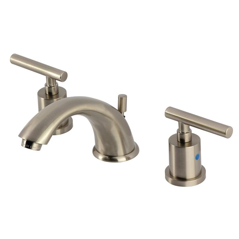 Kingston Brass KB896.CML Manhattan 1.2 GPM Widespread Bathroom Faucet - Brushed Nickel