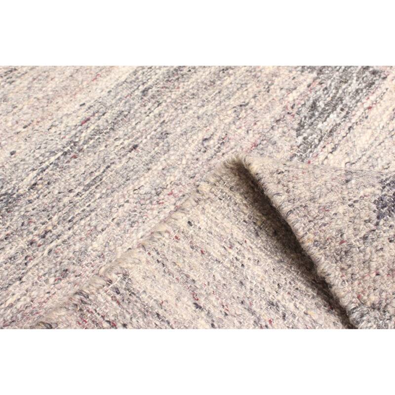 ECARPETGALLERY Flat-Weave Ankara FW Taupe Wool Kilim - 5'6 x 7'3