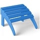 preview thumbnail 112 of 156, Aderson Outdoor Poly Adirondack Chair With Ottoman And Side Table 12-Piece Set