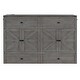 preview thumbnail 20 of 18, Queen Murphy Platform Bed Storage Cabinet with Storage Drawer and Charging Station, Wooden Foldable Murphy Chest Bed, Gray