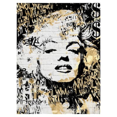 Marilyn in Gold by Belle Maison Canvas Art Print