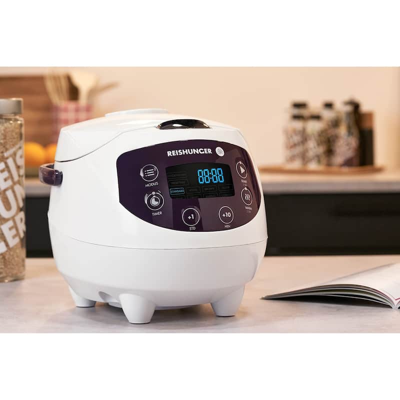 Digital Mini Rice Cooker & Steamer, with KeepWarm Function & Timer, 3.