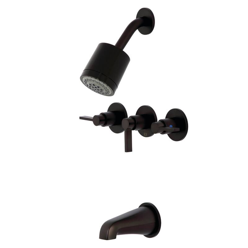 Kingston Brass NuvoFusion Tub and Shower Trim Package with 1.8 GPM - Oil Rubbed Bronze