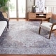 preview thumbnail 14 of 18, SAFAVIEH Tucson Machine Washable Slip Resistant Korneliya Oriental Medallion Rug - Light Grey/Rust - 5' x 8'