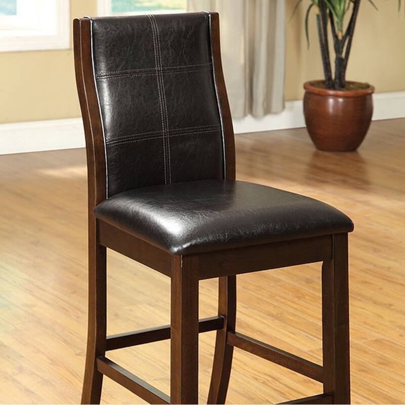 Townsend II Leatherette Parson Chair Counter Height Chair, Set Of 2 - 41 H x 20 W x 24 L Inches