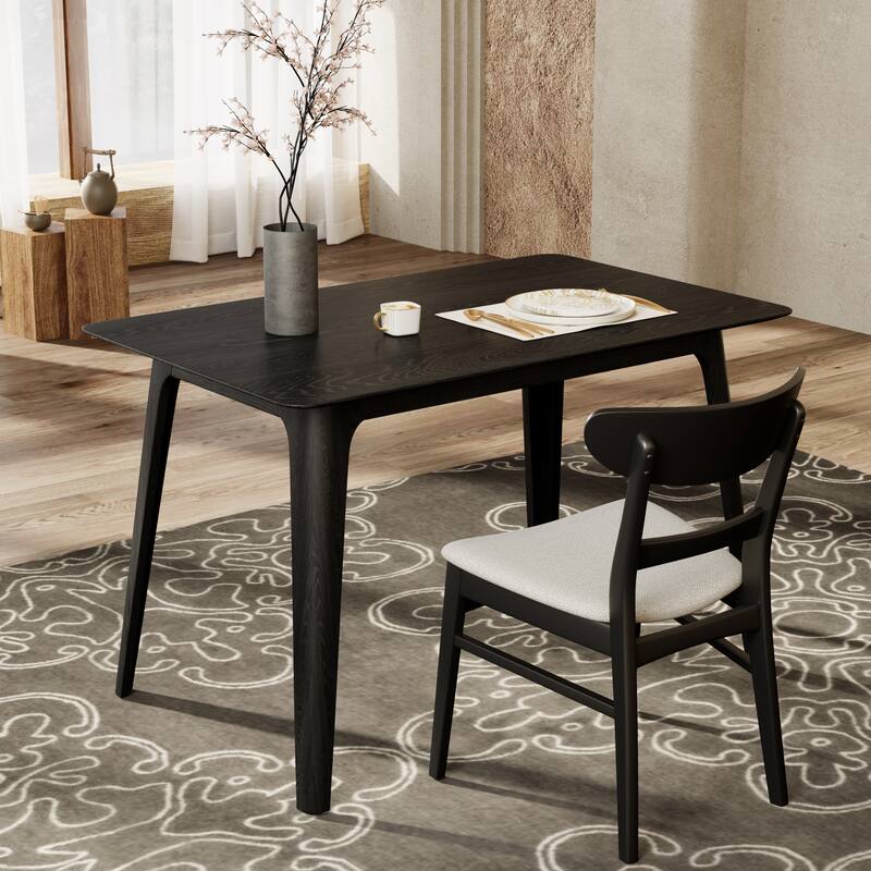 Roomfitters 47" Rectangular Dining Table with Solid Rubberwood Legs and Scratch-Resistant Top