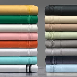 Superior Embroidered Microfiber Deep Pocket Bed Sheet Set