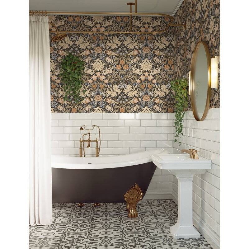 Fleurmont Floral Tapestry Non-Pasted Wallpaper - Covers 56 Square Feet