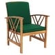 preview thumbnail 14 of 117, SAFAVIEH Fontana 4-piece Acacia Solid Wood Outdoor Conversation Patio Set