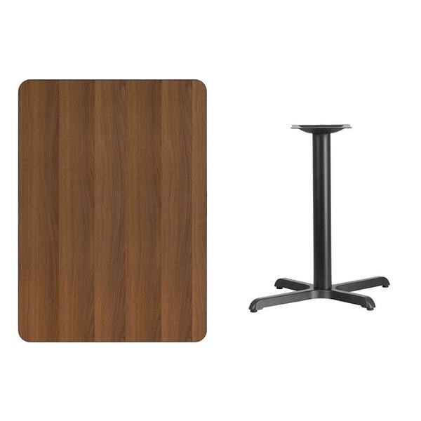 Offex 30'' x 42'' Rectangular Walnut Laminate Table Top with 22'' x 30 ...