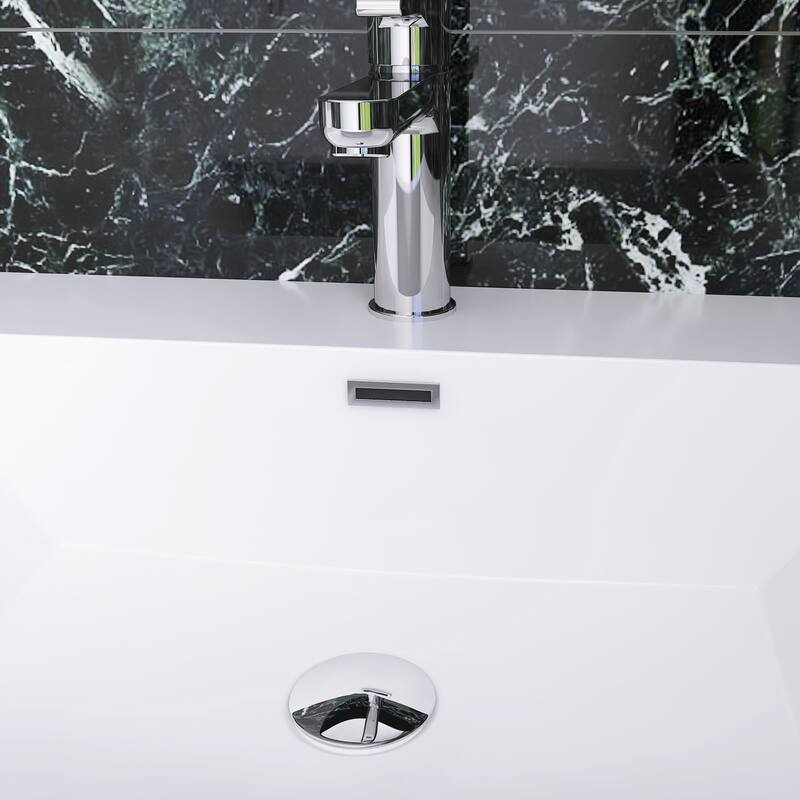 Freestanding Bathroom Vanity with Integrated Resin Top