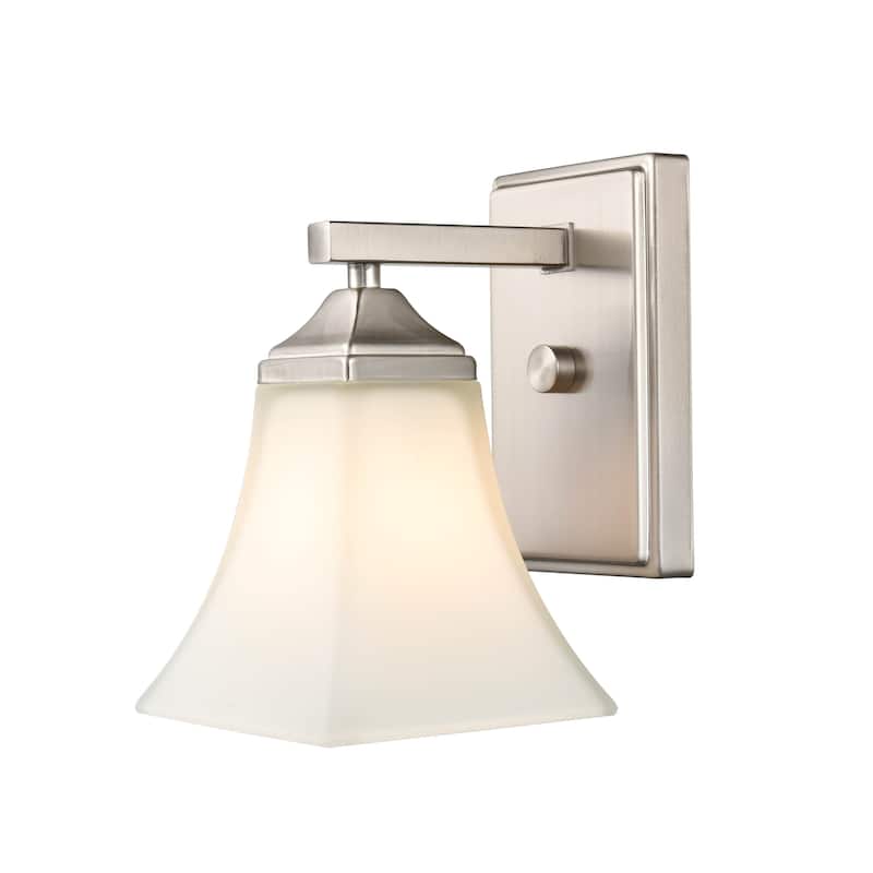 Millennium Lighting Metal 1 Light Wall Sconce with Etched White Glass
