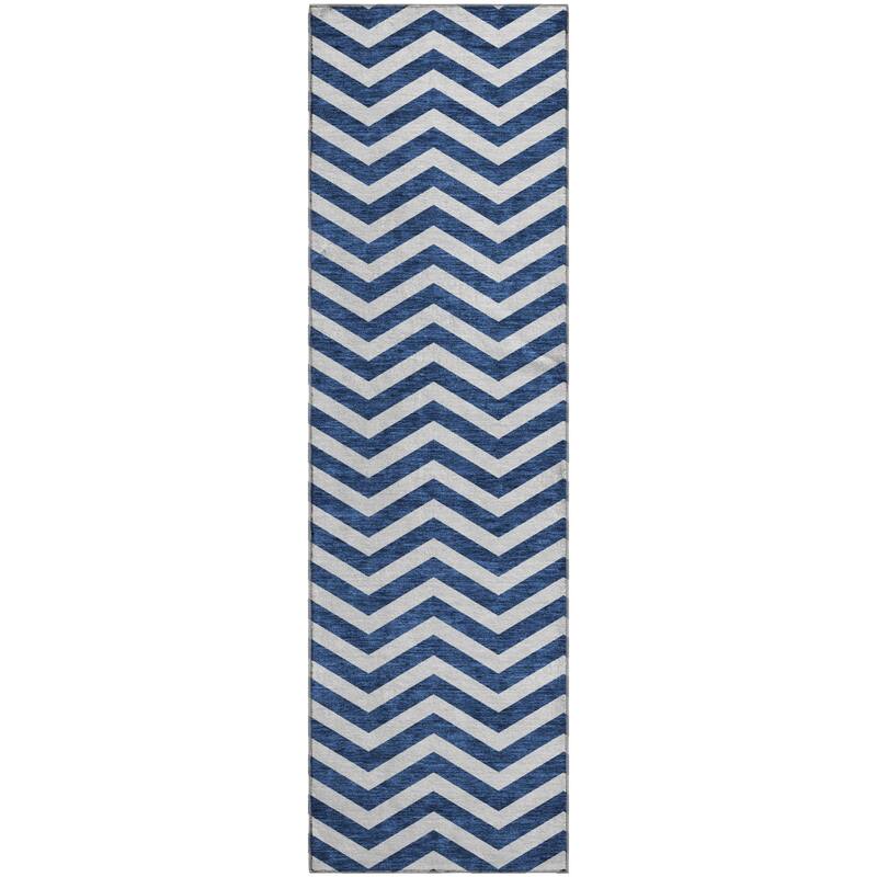 Premium Washable Super Soft Modern Chevron Mayfield Rug