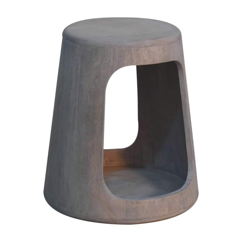 Solid Wood Acid Wash Side Table