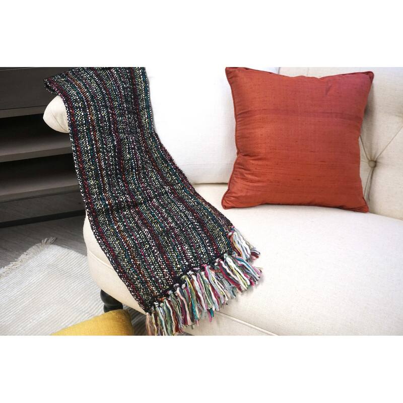 Handcrafted 100% Wool Throw Blanket