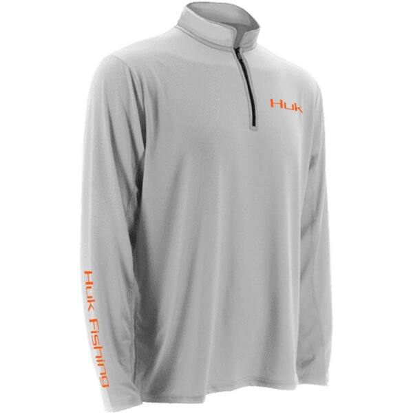 Shop Huk Men S Icon 1 4 Zip White Large Long Sleeve Shirt Overstock 23485525