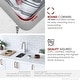 preview thumbnail 4 of 14, STYLISH 9 inch Single Bowl Undermount and Drop-in Stainless Steel Kitchen Sink - 9" x 17.75" x 5"