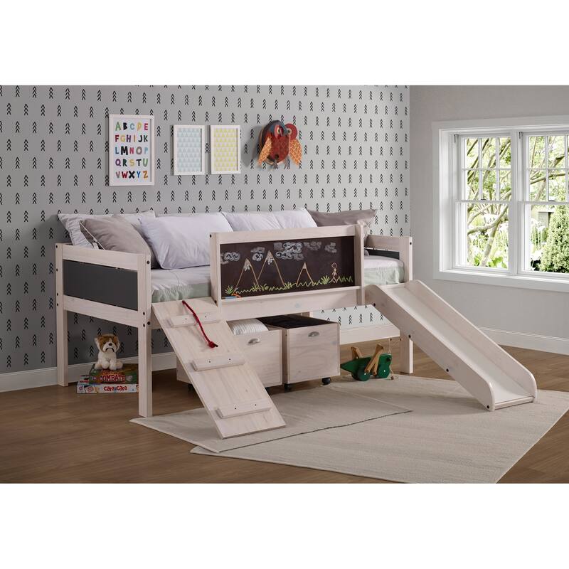 Taylor & Olive Gardenia White Wash Twin Low-loft Bed