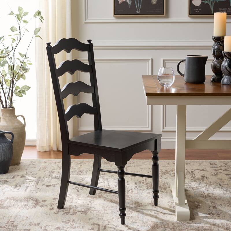 SAFAVIEH HOME Rasia Ladder Back Side Chair - 19"W x 22"D x 41"H