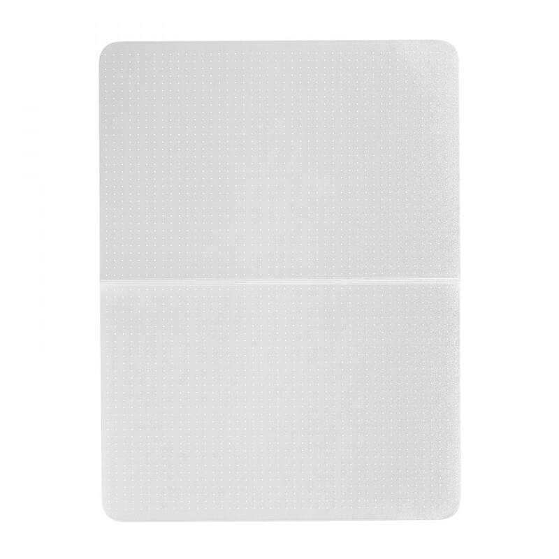Transparent Frosted PVC Chair Mat 46x60in Non-Slip for Low-Pile Carpet