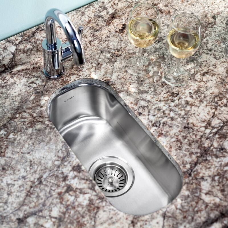 Houzer CS-1105-C Club 9-5/16" Undermount Single Basin Stainless Steel